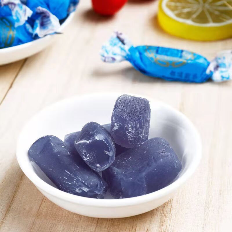 山东特产圣福记高粱饴蓝莓水果味软糖饴糖高粱糖零售 冰糖雪梨口味