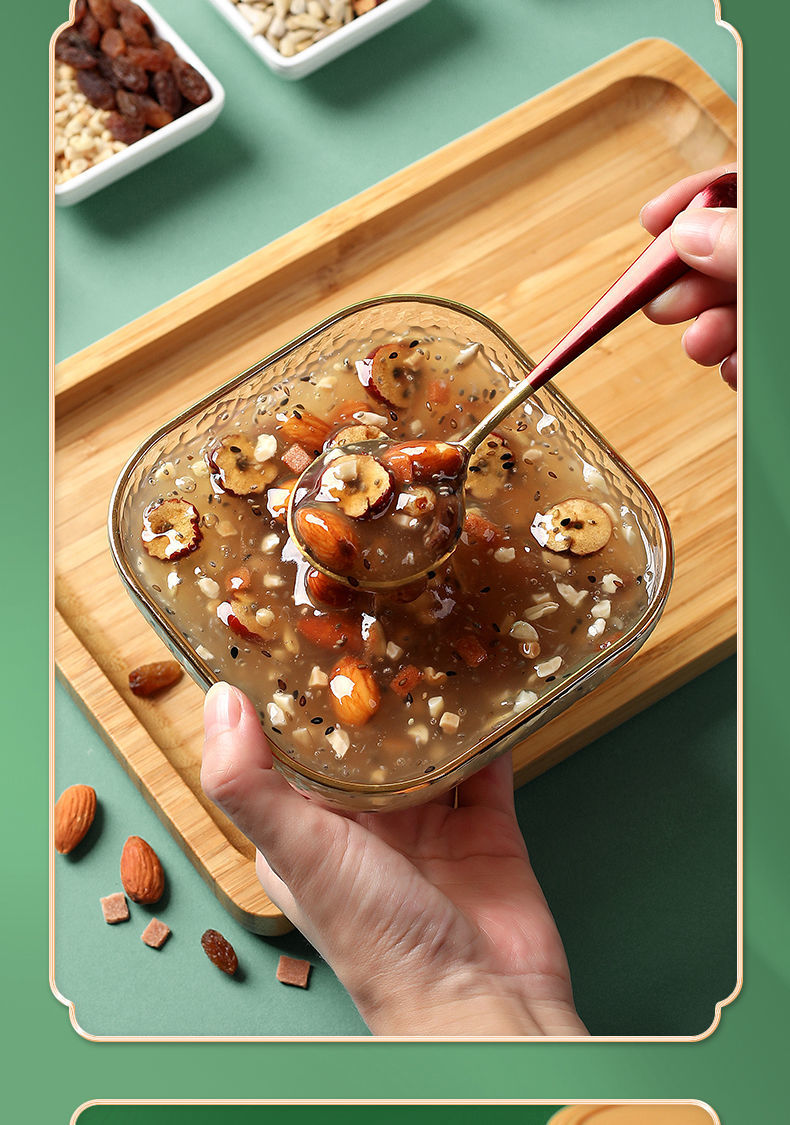 坚果藕粉羹手工莲子羹奇亚籽桂花藕粉营养早餐粥500g 奇亚籽坚果藕粉