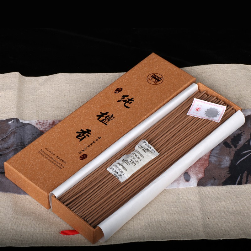 古城檀香卧香古城珍品纯檀香檀香象藏香家用室佛香线香檀木色纯檀香