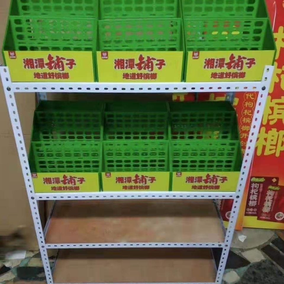 各种槟榔货架陈列架展示架胖哥槟榔架多层角钢材料槟榔架子 50*25*1米