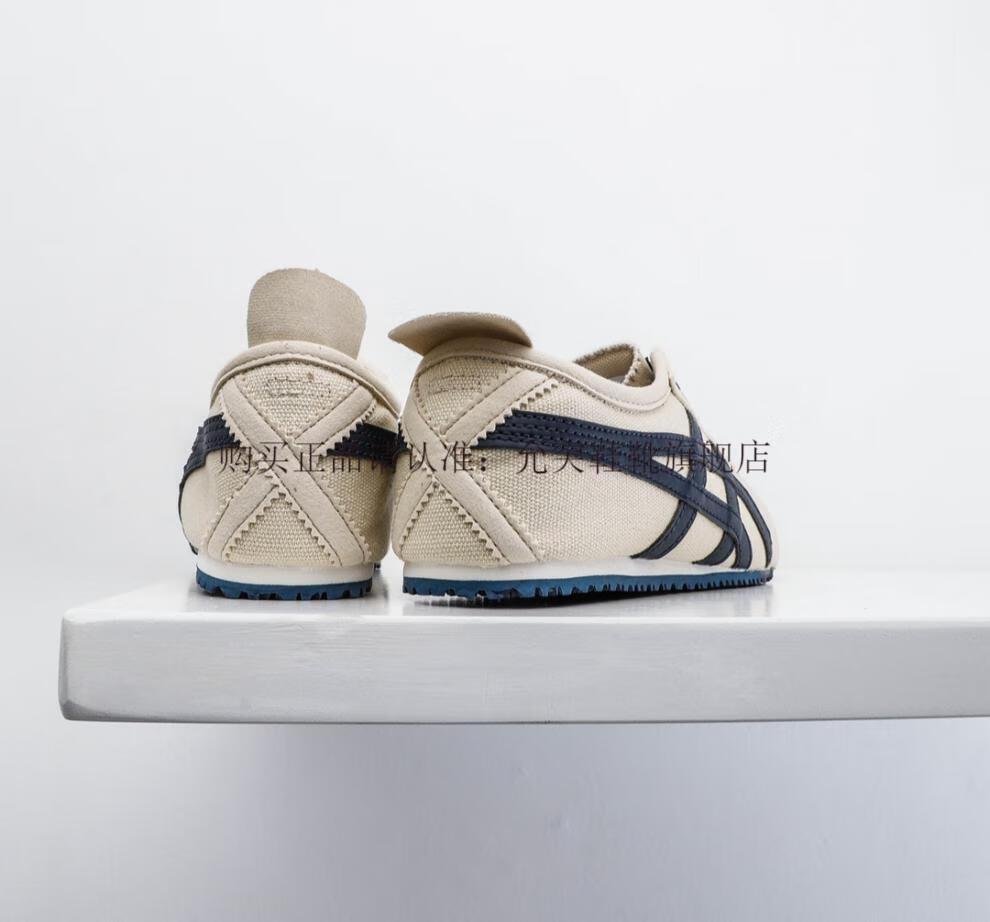 鬼冢虎阿甘鞋春季tiger真皮鬼冢虎阿甘鞋虎冢鞋一脚蹬透气帆布鞋皮