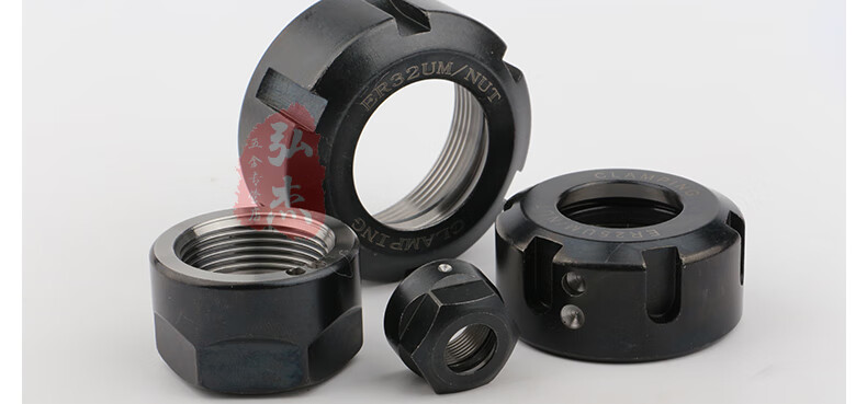 雕刻机夹头螺母er11/1620/2532螺帽动平衡螺母电主轴螺母配件 er11型