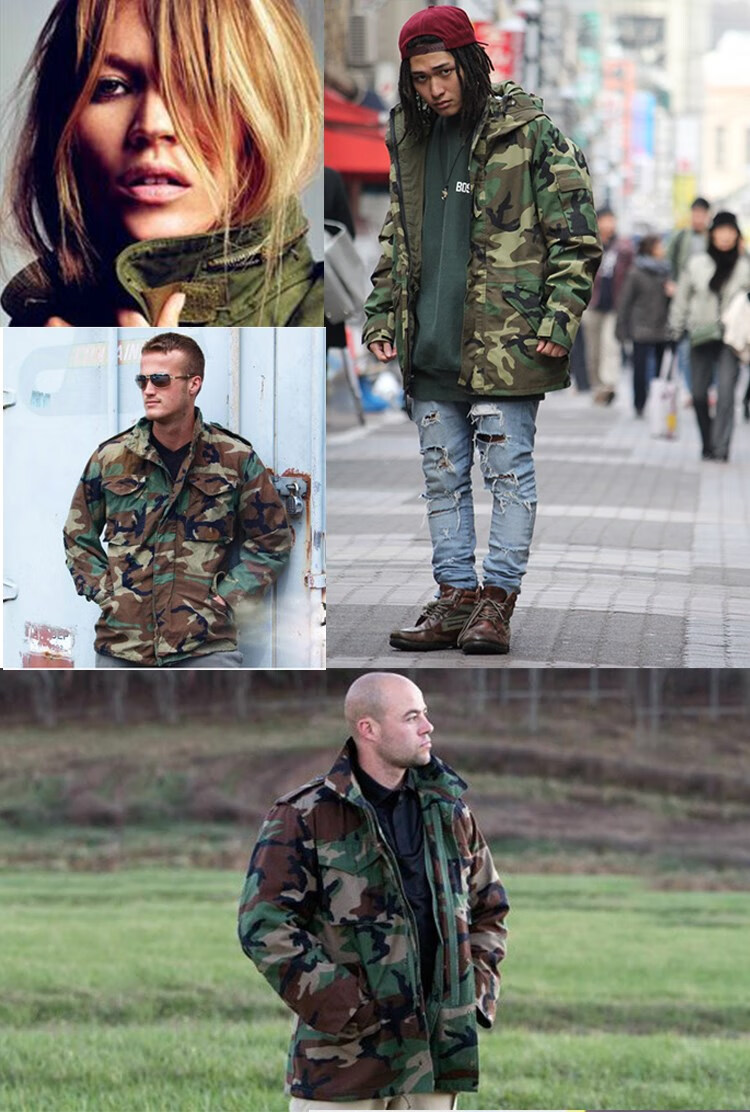 美国m65风衣原产美军公发版军版二战军迷m65野战风衣夹克外套bdu四丛