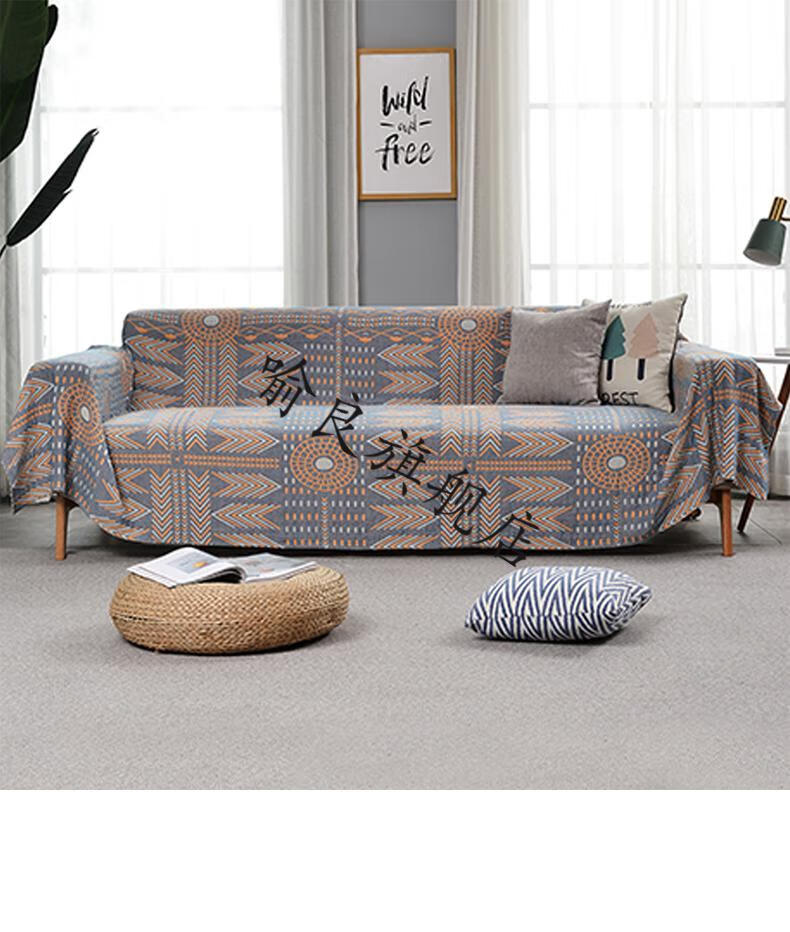 沙发防尘盖布复古沙发盖布全盖巾北欧风ins沙发垫套老式双人沙发保护