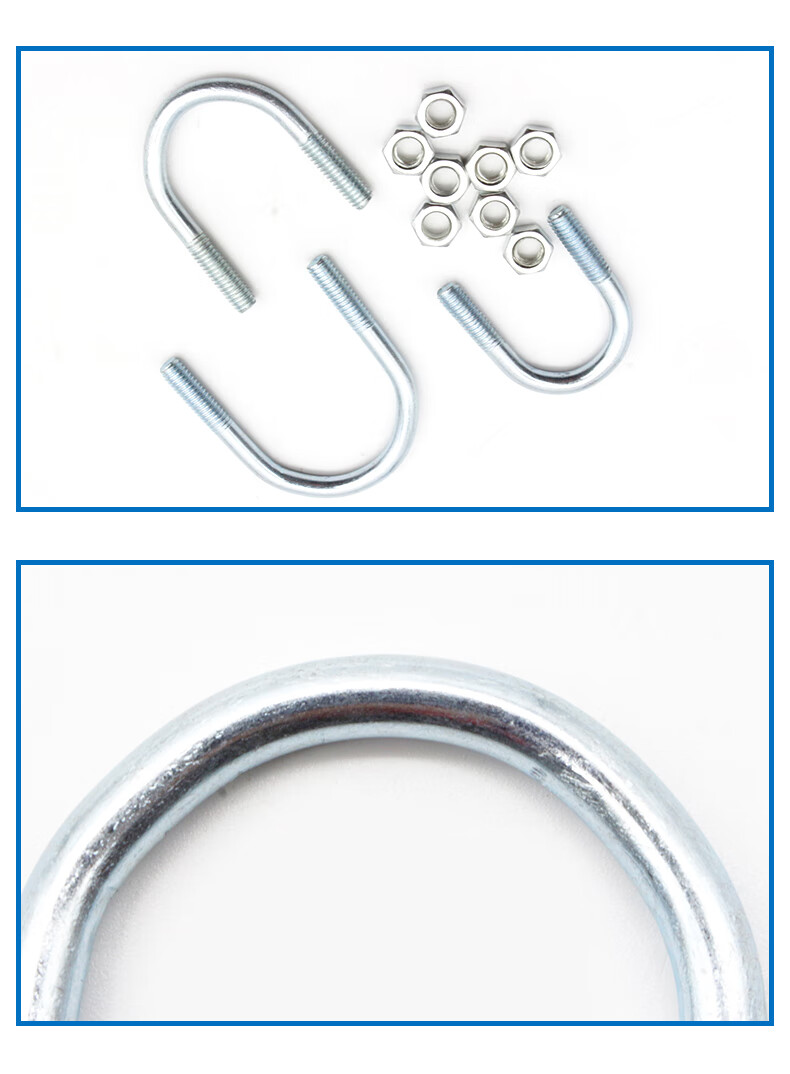 u形卡管固定卡抱箍国标u型栓u型丝管夹u型螺丝螺栓m6m8m10m12m8dn3212