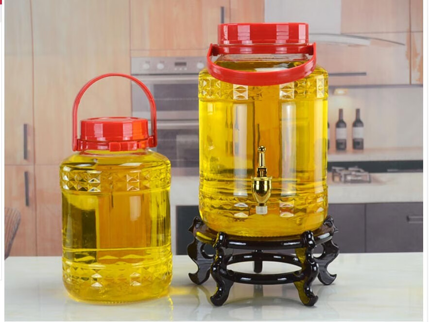 大容量装油瓶10斤家用茶油坛子储油罐油桶油瓶储油罐厨房用品6斤单瓶