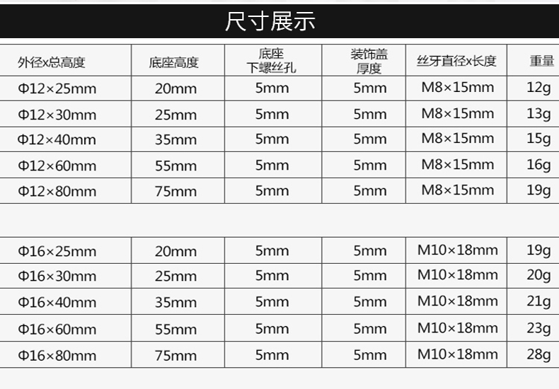 剪力钉规格尺寸图片