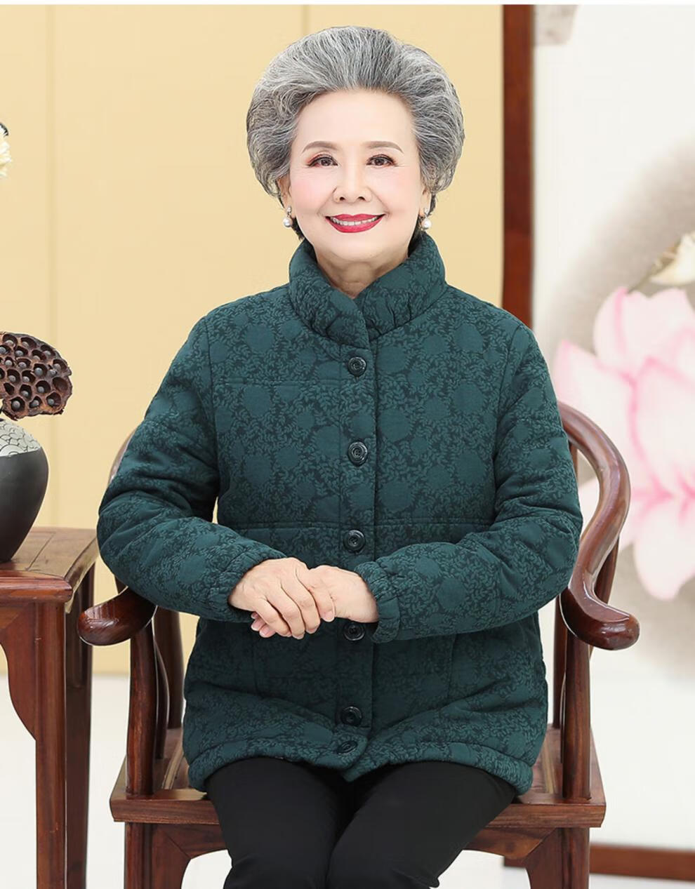 麦子熟了福太太中老年女装奶奶装衣人冬装女妈妈棉袄老太太加肥加大