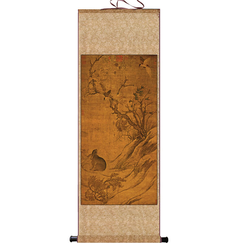 宋代名家字画仿古卷轴画酒店送礼丝绸卷轴挂画书房装饰定制中式画 宋 