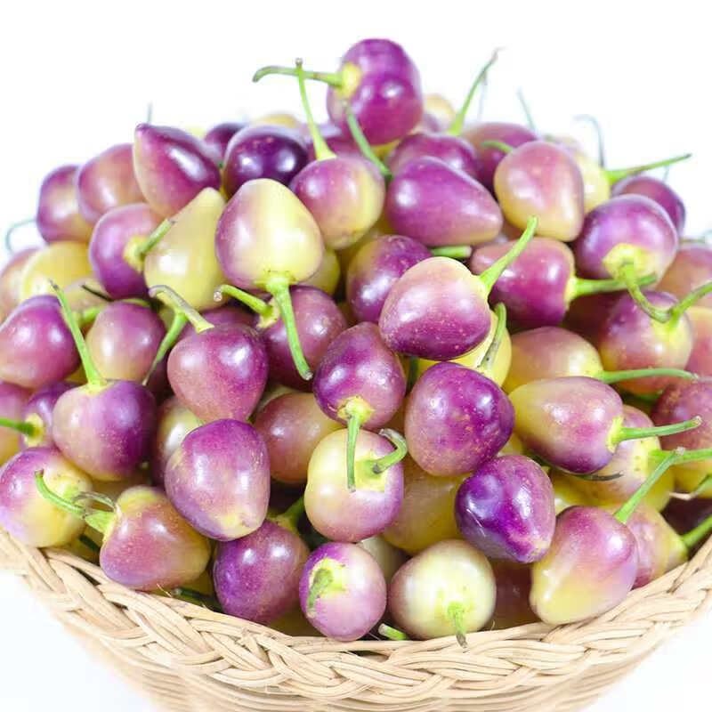 【现货直发】有货新鲜七彩椒广西特产五彩椒七色珍珠椒圆灯笼小辣椒现