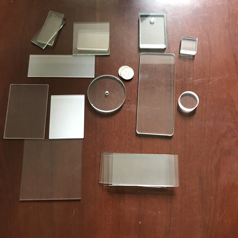 fgacct定制实验室玻璃板小玻璃片平整高透光学超白玻璃方形圆形任意