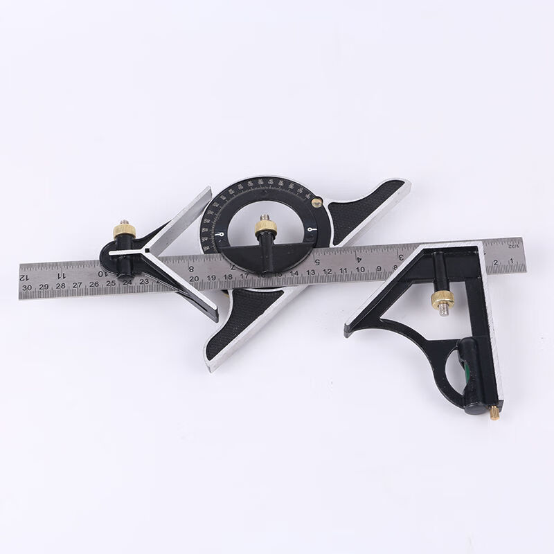 多功能组合角尺90度直角尺量角器45度移动角度尺木工尺多功能组合角尺
