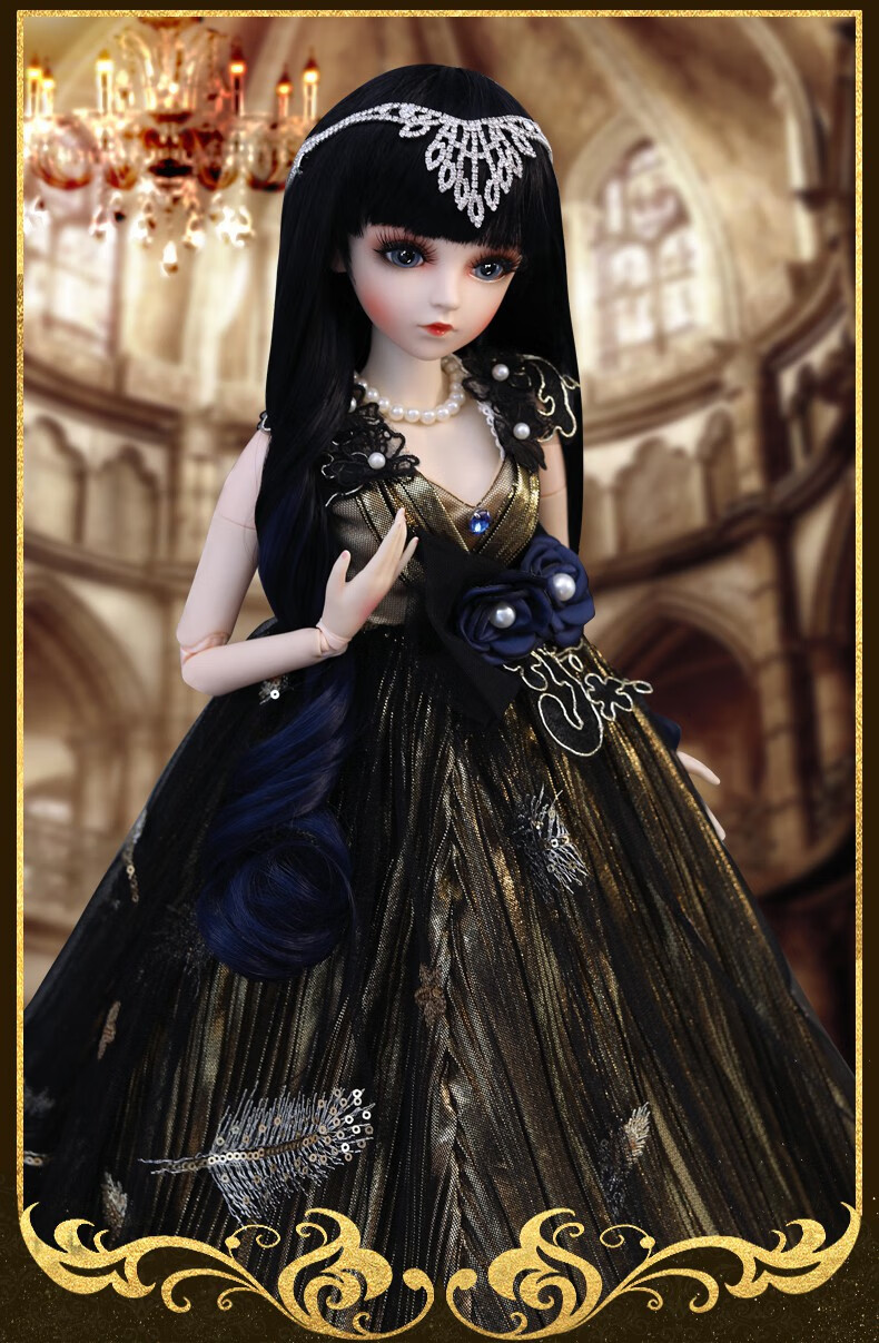 多丽丝娃娃凯蒂娃娃玩偶玩具洋娃娃套装女孩儿童公主仿真换装60厘米sd