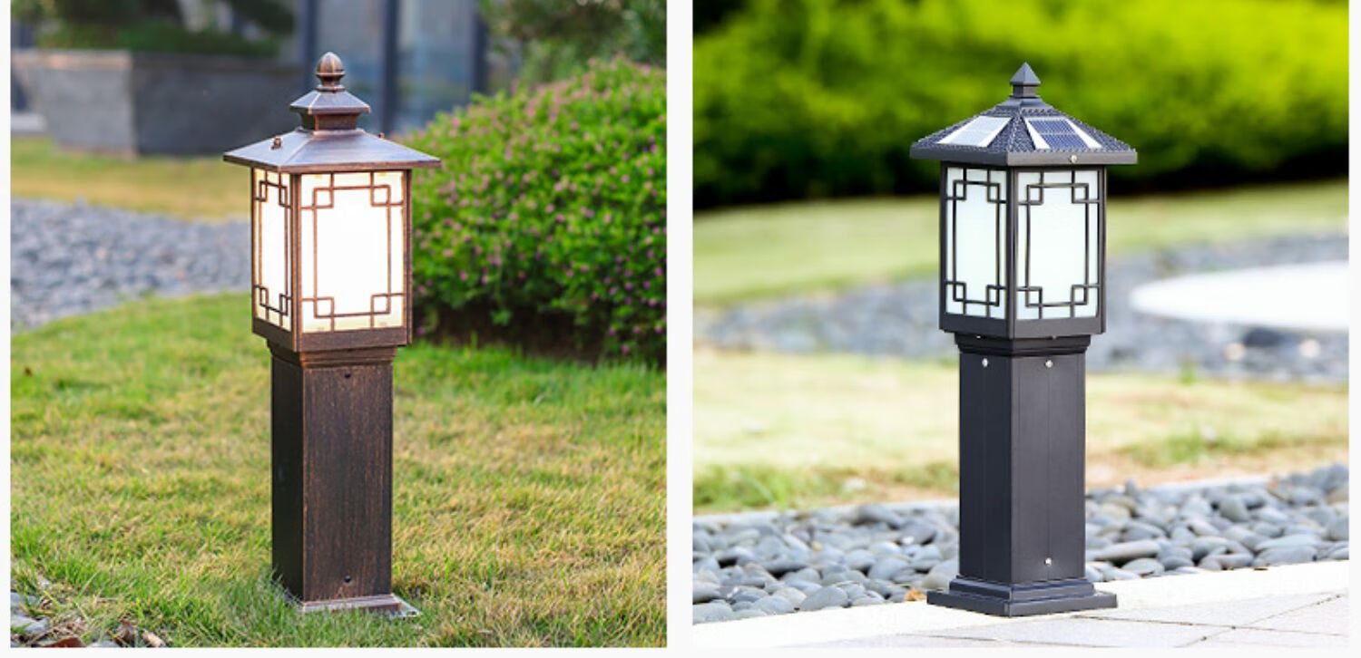 2022款庭院灯太阳能超亮室外新中式仿古家用花园别墅草地户外防水草坪