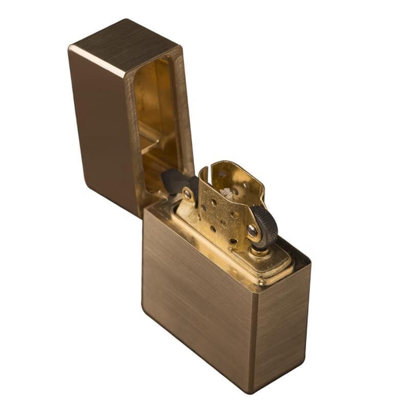 同福茂火缘手工黄铜纯铜打火机复古经煤油加厚盔甲重型刻字定制拉丝款