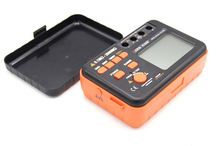 胜利仪器数字兆欧表绝缘电阻测试仪vc60b1000v2500v5000v摇表vc60d