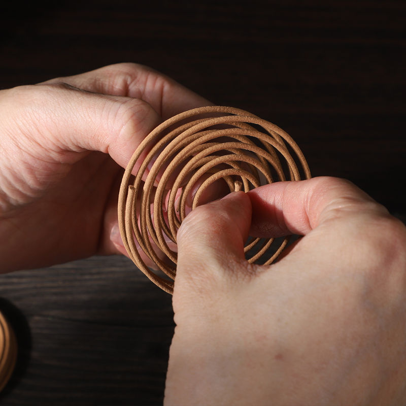 天然檀香蚊香驱蚊盘香家用卧室内熏香沉香厕所除臭艾草20盘随机无