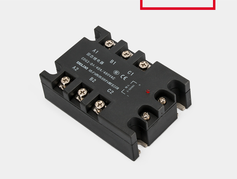 德力西100a三相固态380v继电器直流控交流无触点接触器ssr-da40a 三相