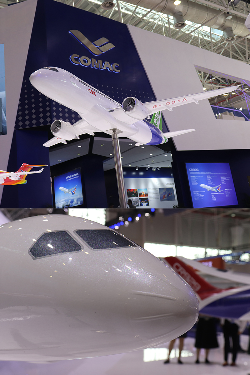定制12米大型客机空客飞机模型落地悬挂可定制展会展厅航模a320东航12