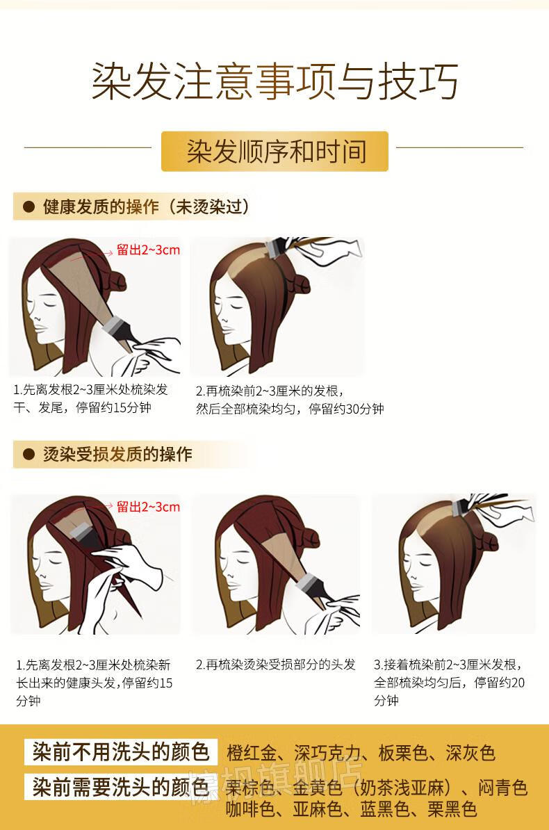 染发顺序图片