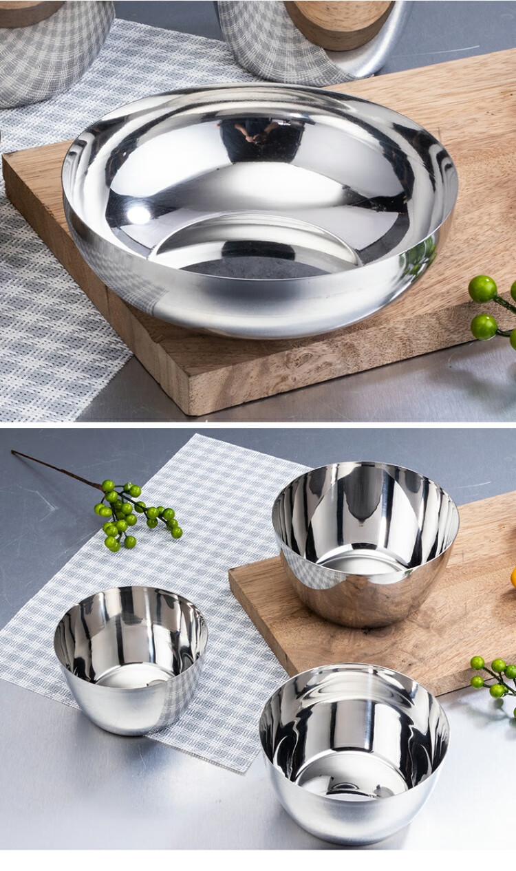 铁碗不锈钢韩式冷面碗不锈钢单层拌饭拌面碗汤碗朝鲜商