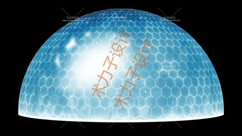 aepr科幻能量罩魔法护盾视频素材透明通道edius会声会影科幻能量罩5款