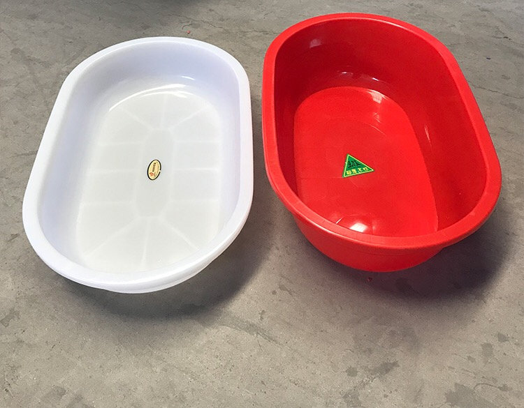 红色洗澡盆 家用大号塑料盆长盆儿童沐浴盆宠物浴盆长方形海鲜水产