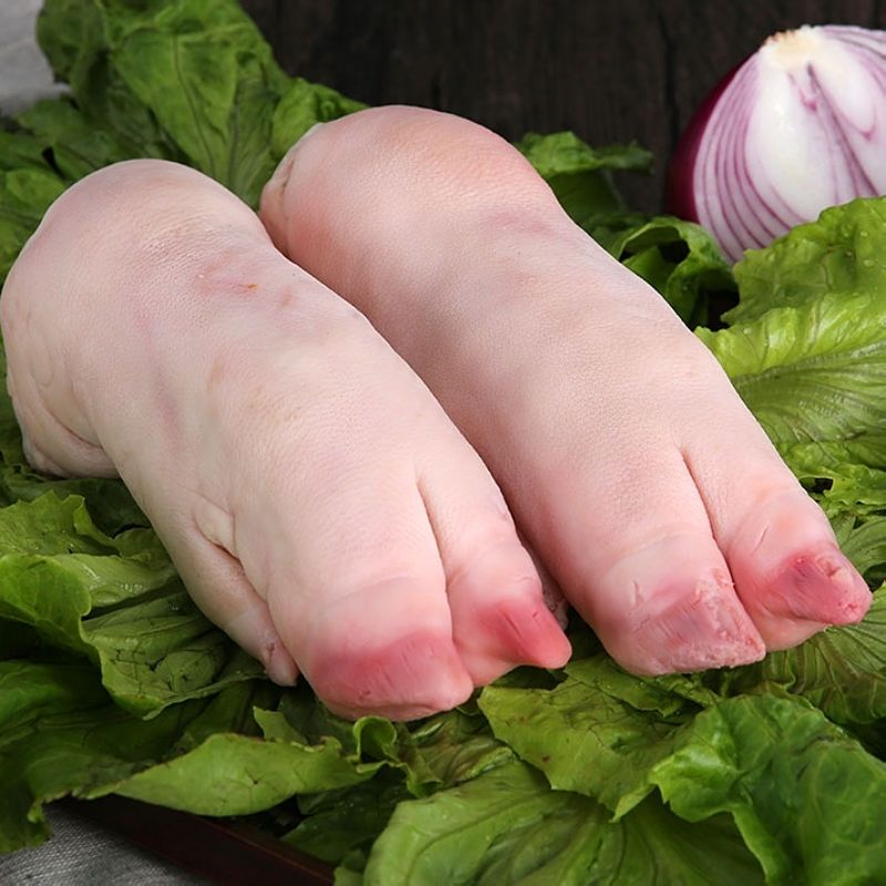 猪脚新鲜猪蹄整只带筋猪前蹄生猪爪子冷冻生鲜猪脚10斤猪蹄67两左右