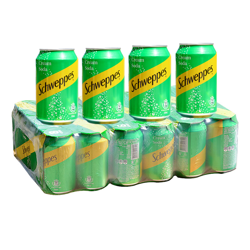 玉泉忌廉汽水 330ml*24罐 玉泉忌廉汽水奶油味饮料西柚味 c柠檬味可乐