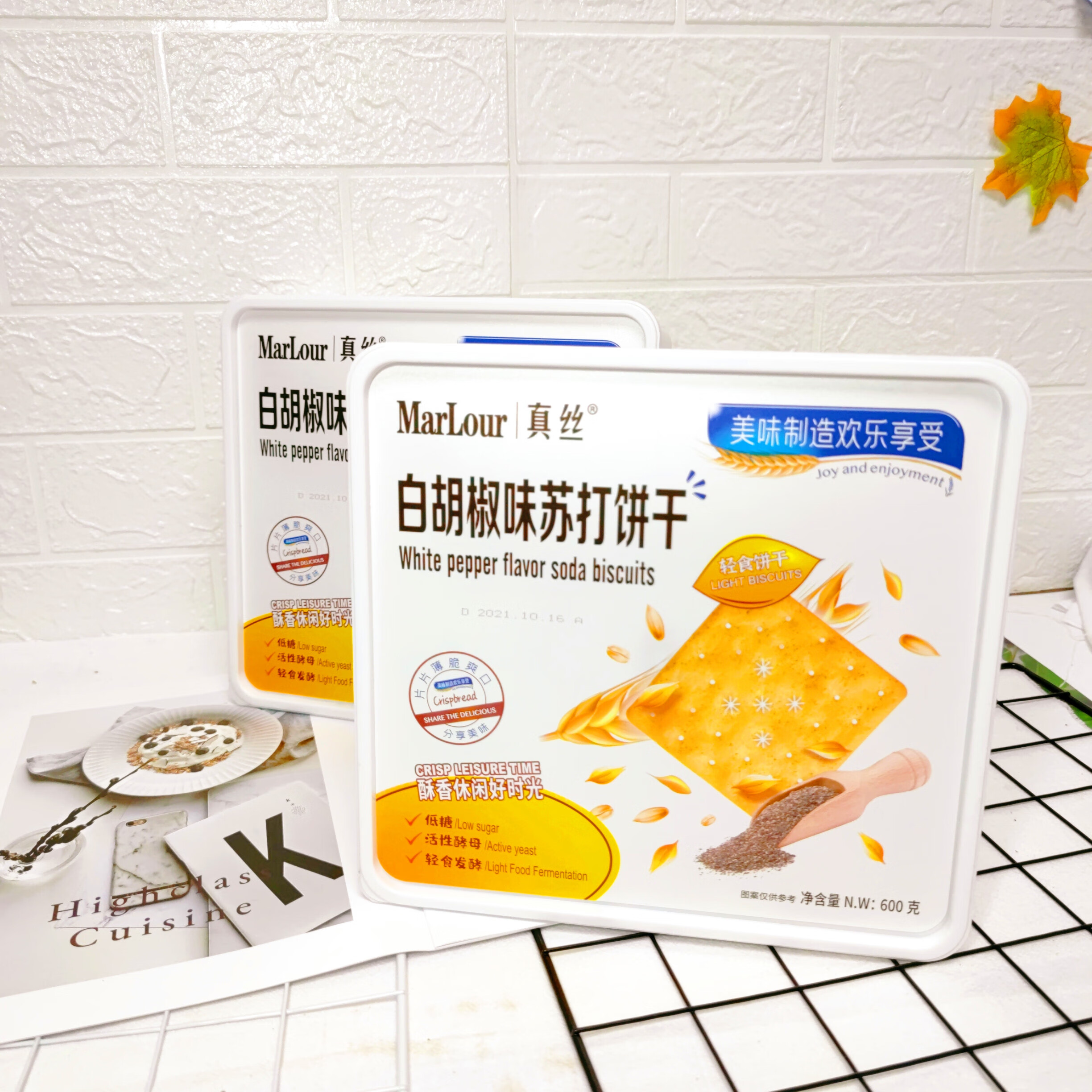 白胡椒味苏打饼干600g2盒【图片 价格 品牌 报价】-京东