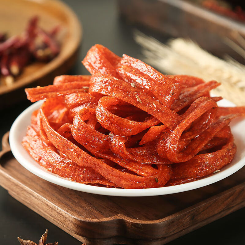 香油条麻辣条湖南特产周再德周氏童年儿时怀旧经典爆辣小零食 红色