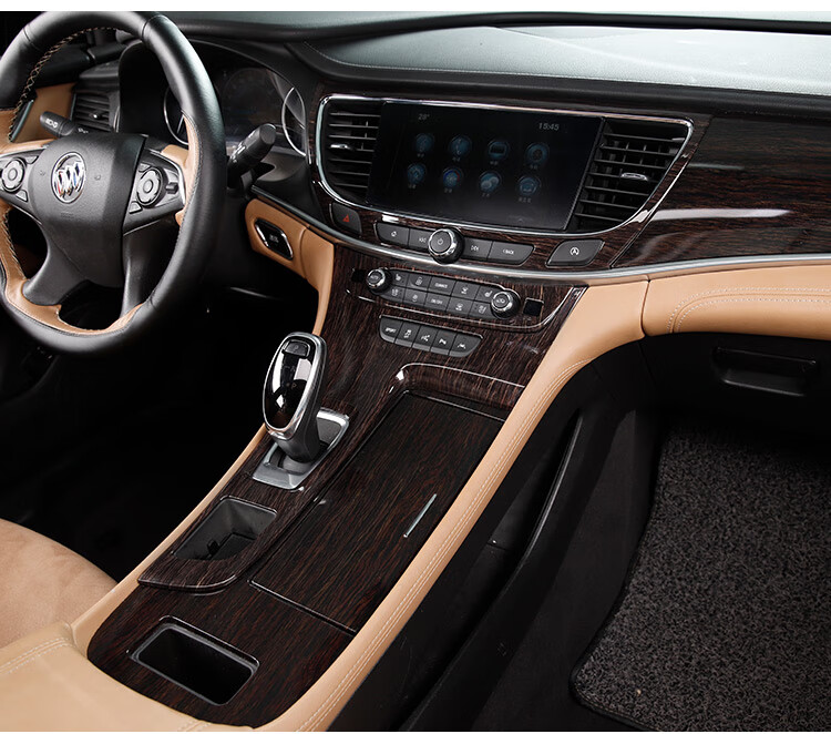 车烽特适用于别克君越内饰改装桃木贴片1621款新君越专用中控排挡装饰