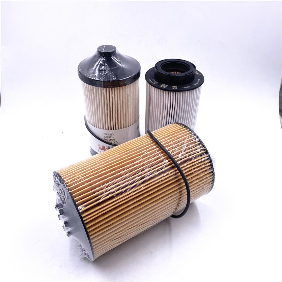 适用于重汽豪沃t7hc7柴油机油滤芯机油格原厂mc曼机滤清器芯 机油滤芯