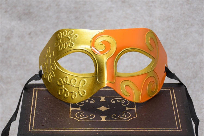 精选爵士王子面具万圣节派对生日装扮舞会北极象银半蓝王子面具