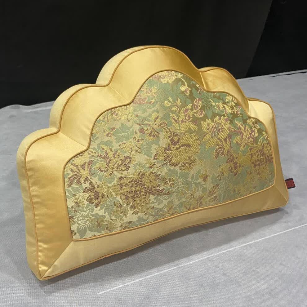 金元宝抱枕中式宫廷元宝靠垫手工祥云莲花靠包罗汉床扇形大抱枕沙发