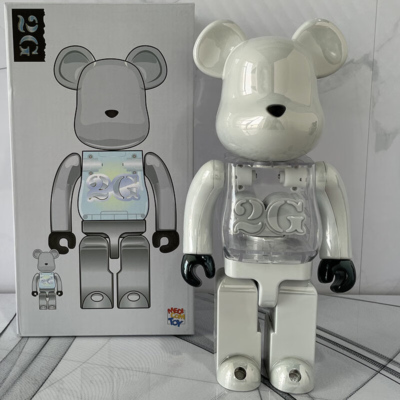 bearbrick400% 暴力熊 积木熊 空山基2g daniel arsham摆件玩 地球