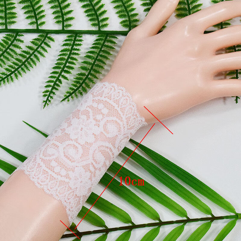 xpmr新品遮疤痕的隐形贴蕾丝护腕袖套夏季潮女遮疤痕袖套10蕾丝护腕