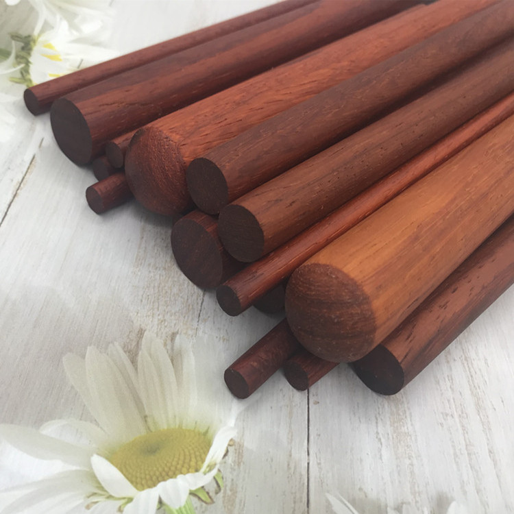 红花梨实木圆木棒木棍衣柜杆窗帘杆diy建筑模型材料小旗杆打鼓棒直径