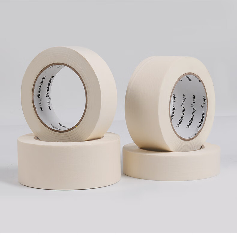 美纹纸胶带批发美术生喷油漆美缝分色纸胶布墙面无痕美文纸带 宽8mm*