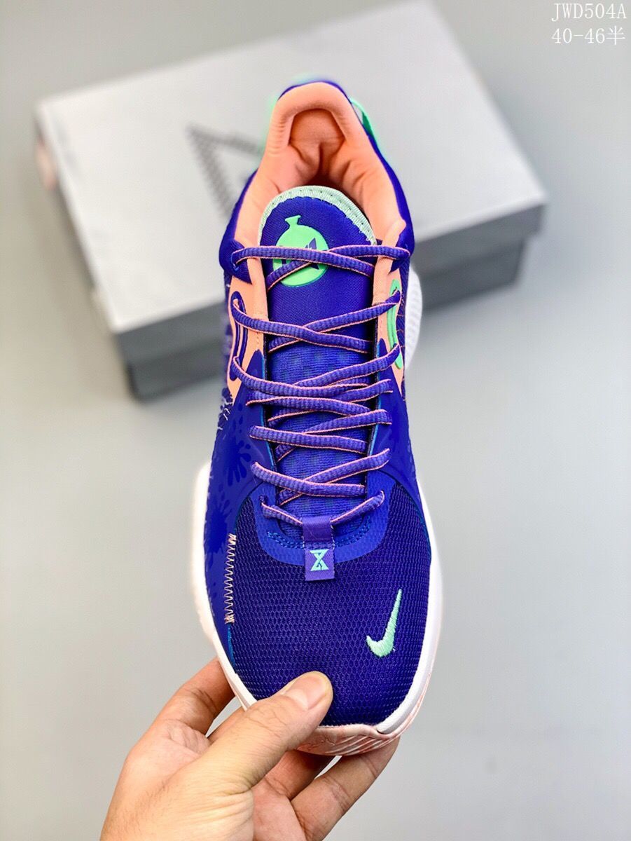 pg5保罗乔治5代低帮泡椒薄荷绿白蓝实战耐磨气垫男运动鞋篮球鞋 , pg5