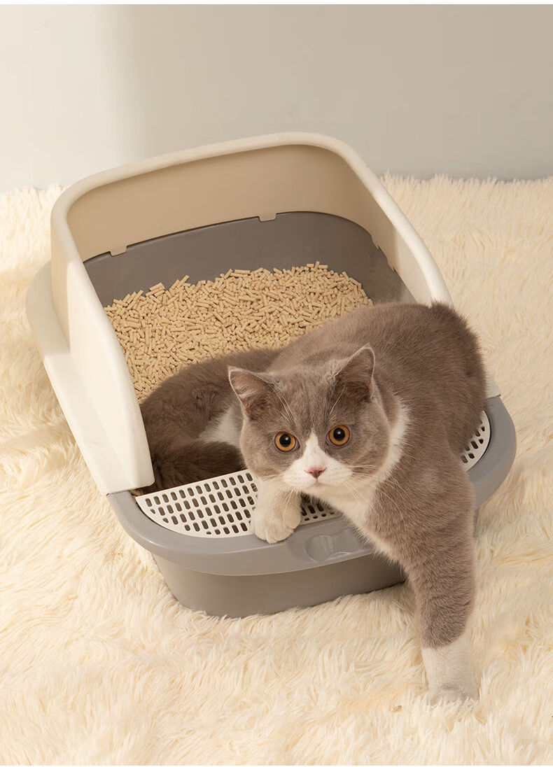 精选猫砂盆全半封闭式防外溅大小号猫厕所防臭猫沙盘猫厕所猫咪用品地