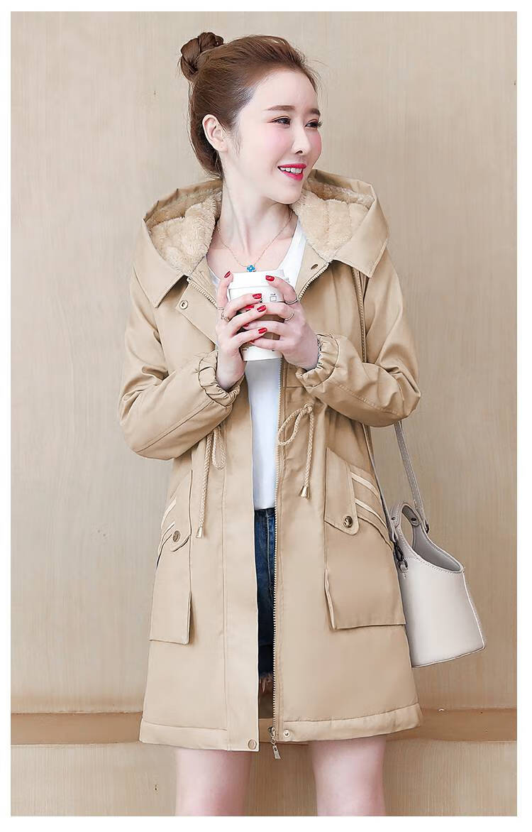 旗舰店羊羔毛一体中长款加绒加厚外套女冬装新款优雅气质服21年秋冬季