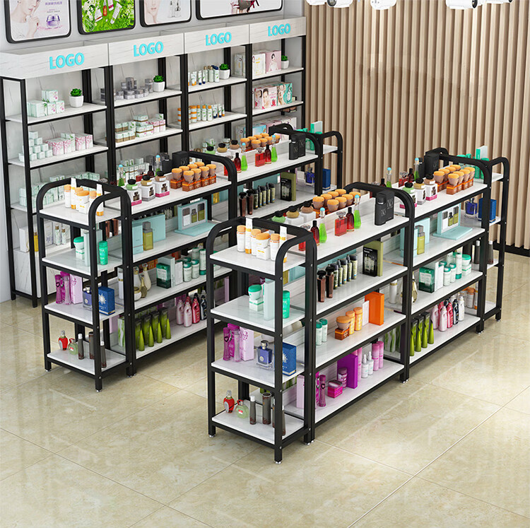 舒弗中岛柜中岛柜超市货架母婴店展示架展示台便利店零食展示柜化妆品