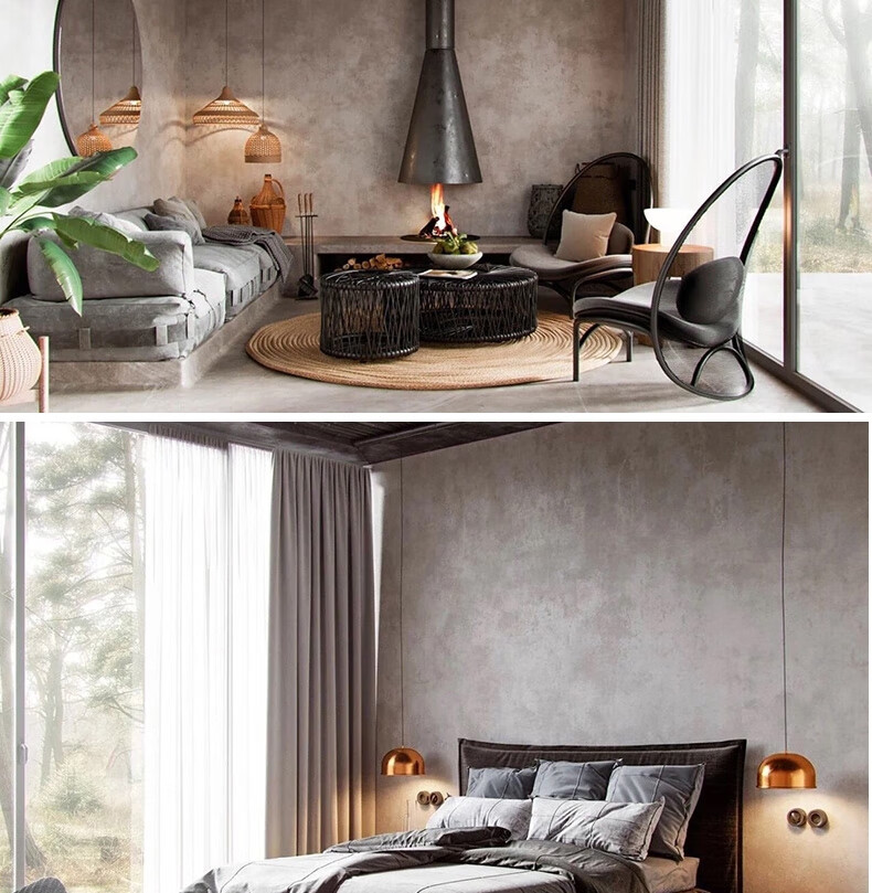 水泥漆墙面漆室内室外墙复古工业风漆艺术涂料灰色仿清水混凝土清水泥