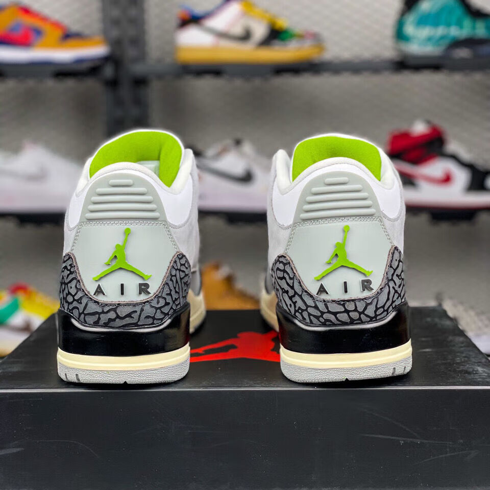 纯元air 3 air trainer aj3 灰绿 手稿篮球鞋136064-006 叶绿素 36