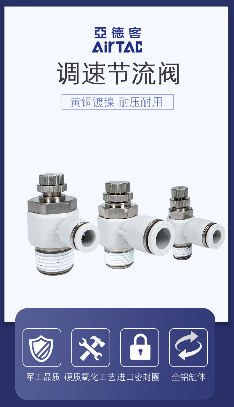原装亚德客调速阀节流阀psl6m5a psl601a psl602a psl603a airtac psl