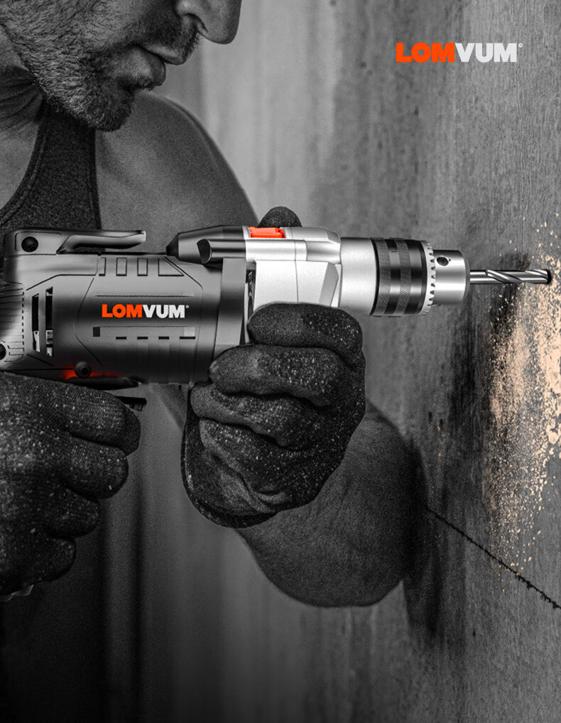 龙韵手电钻冲击钻龙韵家用多功能冲击钻220v手电钻钻小手电转钻电动