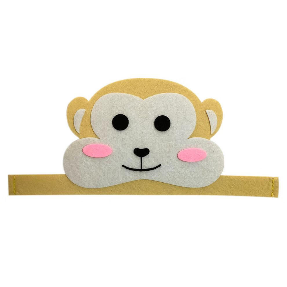 儒靓新品动物老虎头饰帽子儿童动物头饰幼儿园绘本表演道具大灰狼