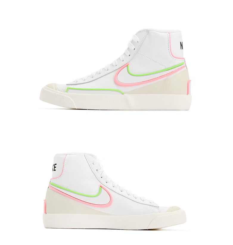 中帮男女开拓者白红绿休闲鞋dc1746-100nike da7233-100 36【图片