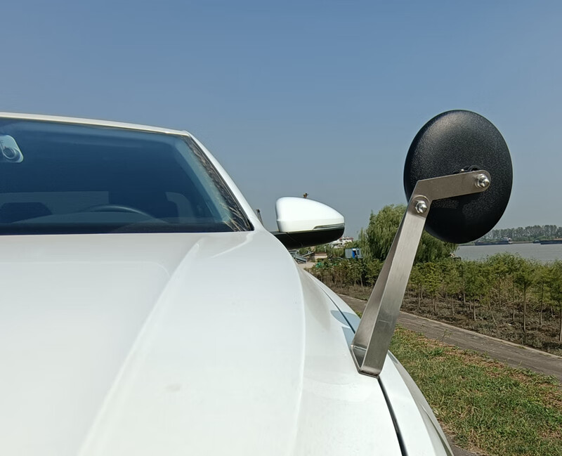教练车辅助后视镜加装机盖磁铁专用倒车头前镜子吸盘式盲区小圆镜 大d